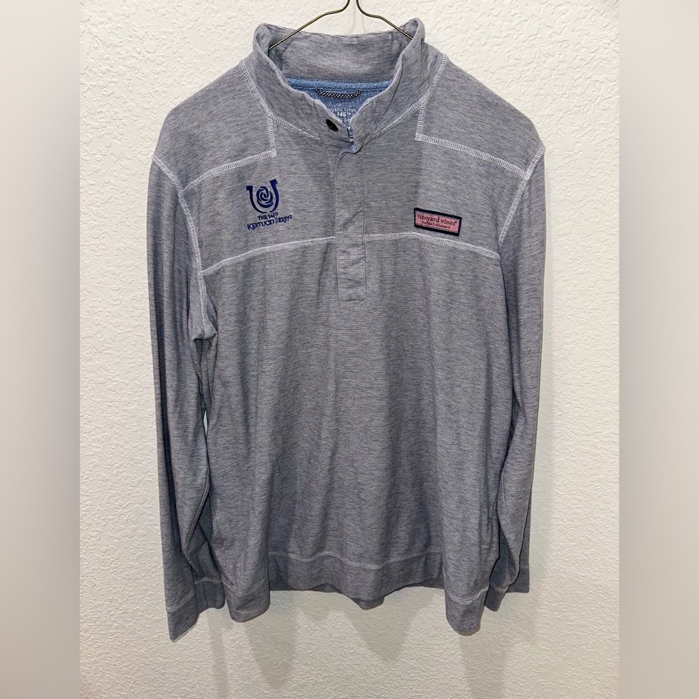 Vineyard Vines Blue Zip Up Sweater